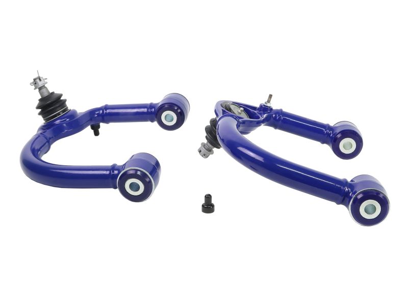 SuperPro 03-23 Toyota 4Runner / 10-23 Lexus GX460 Fixed Offset Front Upper Control Arm Set - awdtuningtx