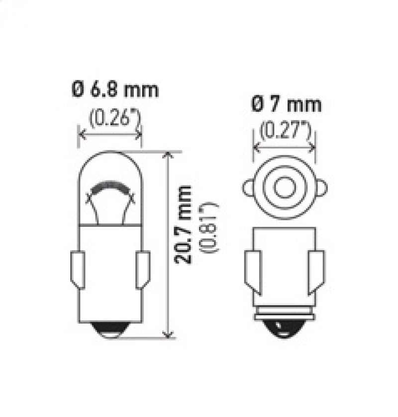 Hella Bulb 3899 24V 3W BA7s T2 - awdtuningtx