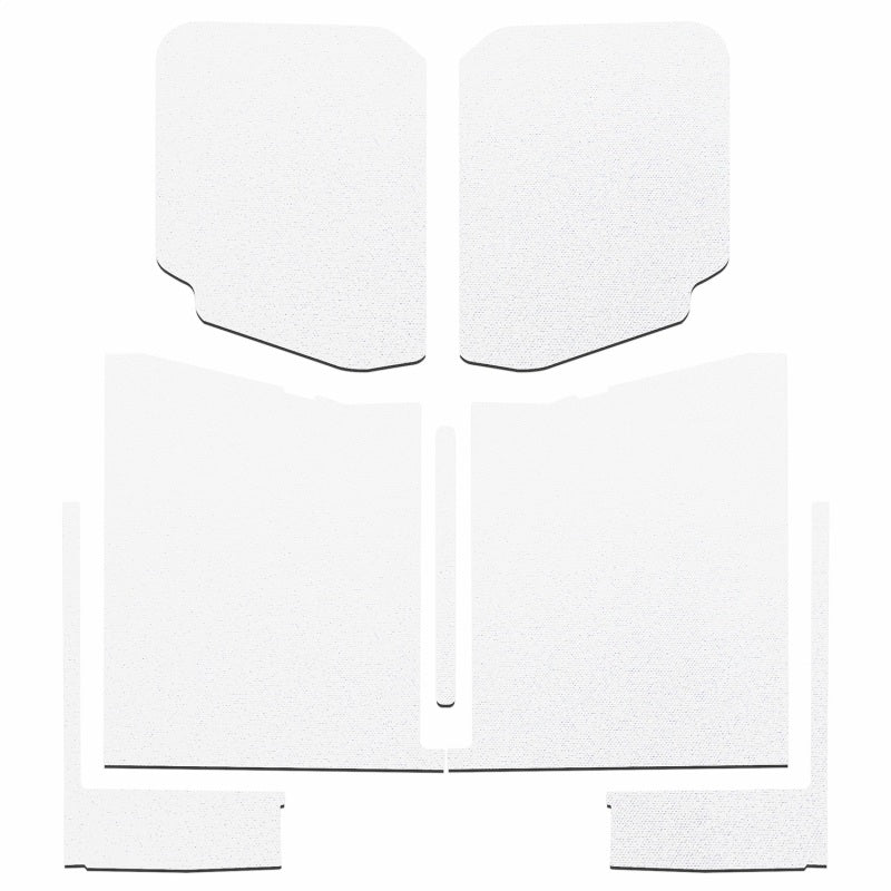 DEI 20-22 Jeep Gladiator JT 4-Door Boom Mat Complete Headliner Kit - 7 Piece - White - awdtuningtx