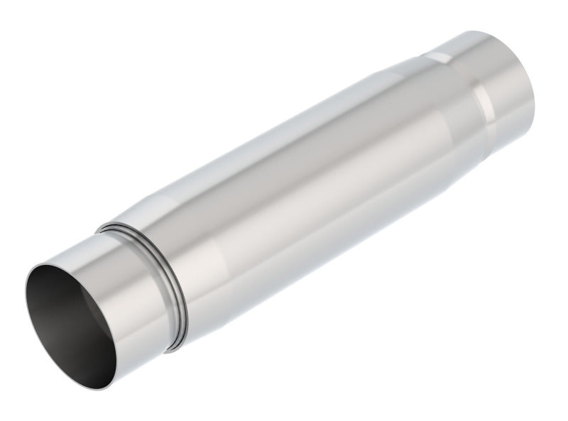 Borla CrateMuffler Resonator Option 3in Center/Center 3.5in Round x 10in - Null Sound Center/Center - awdtuningtx