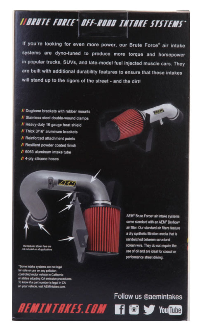 AEM Dryflow Conical Air Filter 2.75in Flange ID / 6in Base OD / 5.125in Top OD / 9.125in Height - awdtuningtx