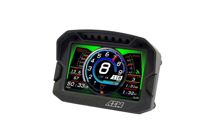 AEM CD-5LG Carbon Logging Digital Dash Display w/ Internal 10Hz GPS & Antenna - awdtuningtx