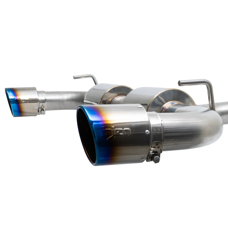 Injen 19-22 Hyundai Veloster N L4 2.0L Turbo Performance SS Axle Back Exhaust System - Burnt Ti Tips - awdtuningtx