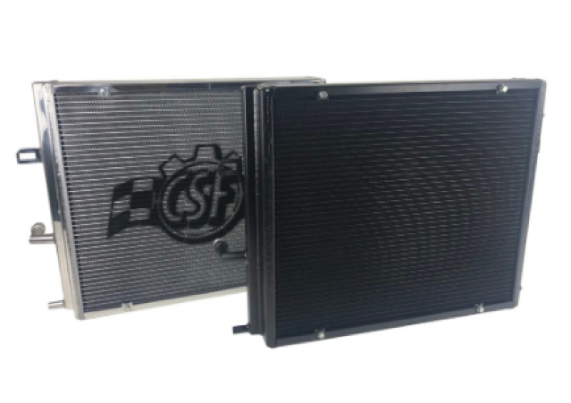 CSF BMW B58/B48 Front Mount Triple-Pass Heat Exchanger w/Rock Guard - Black - awdtuningtx