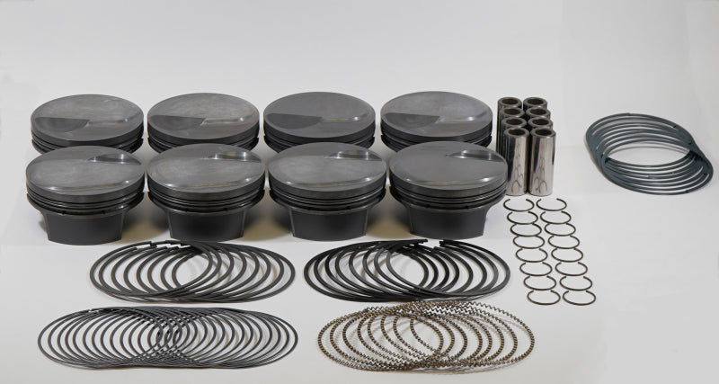 Mahle MS Piston Set BBC 496ci 4.310in Bore 4.25in Stroke 6.385in Rod .990 Pin 48cc 13.7 CR Set of 8 - awdtuningtx