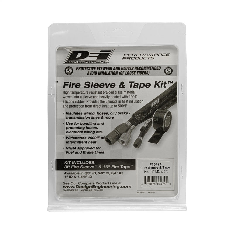 DEI Fire Sleeve and Tape Kit 1in I.D. x 3ft - awdtuningtx
