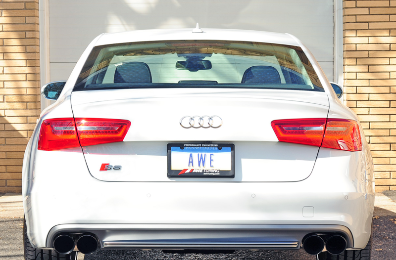 AWE Tuning Audi C7 / C7.5 S6 4.0T Touring Edition Exhaust - Diamond Black Tips - awdtuningtx