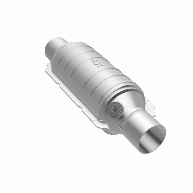 MagnaFlow Conv Univ 2.25in Inlet/Outlet Center/Center Round 11in Body L x 5.125in W x 15in Overall L - awdtuningtx