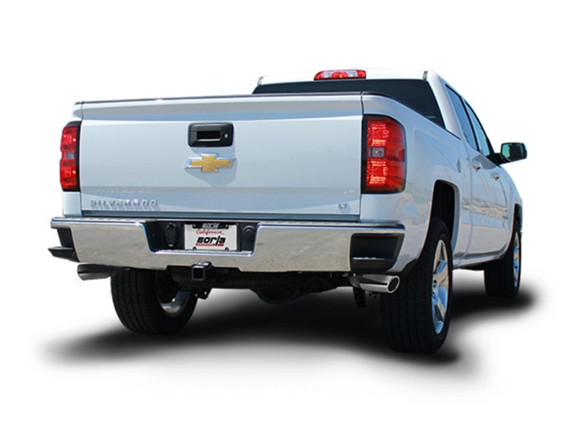 Borla 14 Silv/Sierra C/B Exh ATAK 1500 5.3L V8 AT/MT 2&4WD Ext Cab Split Side Exit - awdtuningtx