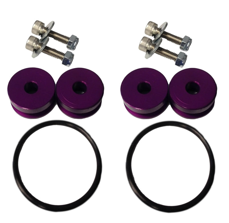 Torque Solution Billet Bumper Quick Release Kit (Purple): Universal - awdtuningtx