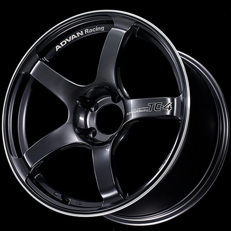 Advan TC4 18x9.5 +12 5-114.3 Racing Gunmetallic and Ring Wheel - awdtuningtx