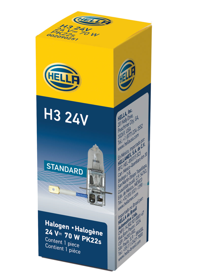Hella H3 24V/70W PK22s T3.25 Halogen Bulb - awdtuningtx