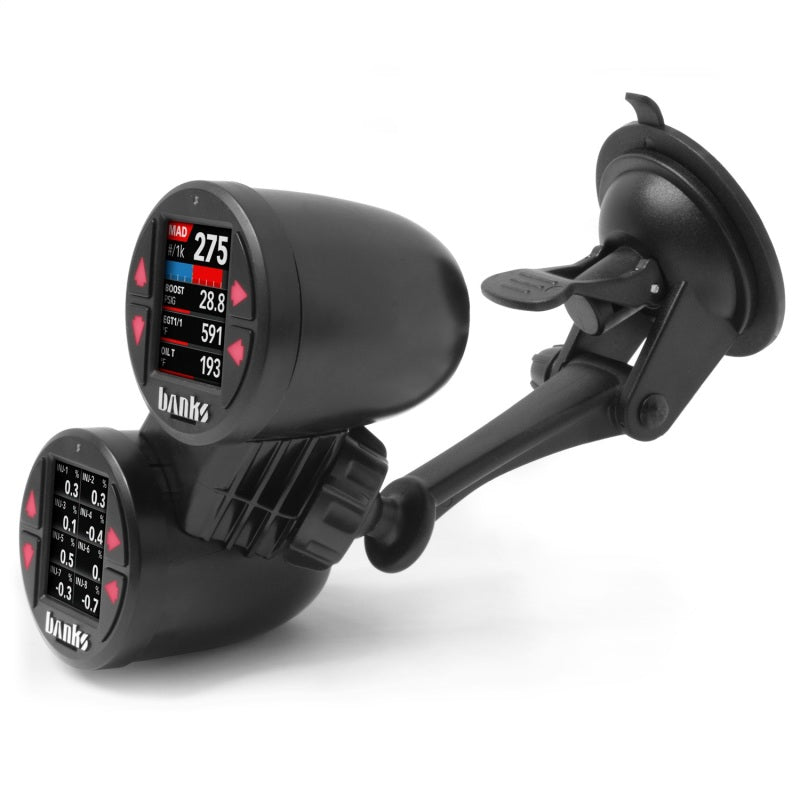 Banks Power Dual Gauge Pod Suction Mount For iDash 1.8 And 52mm Gauges - awdtuningtx