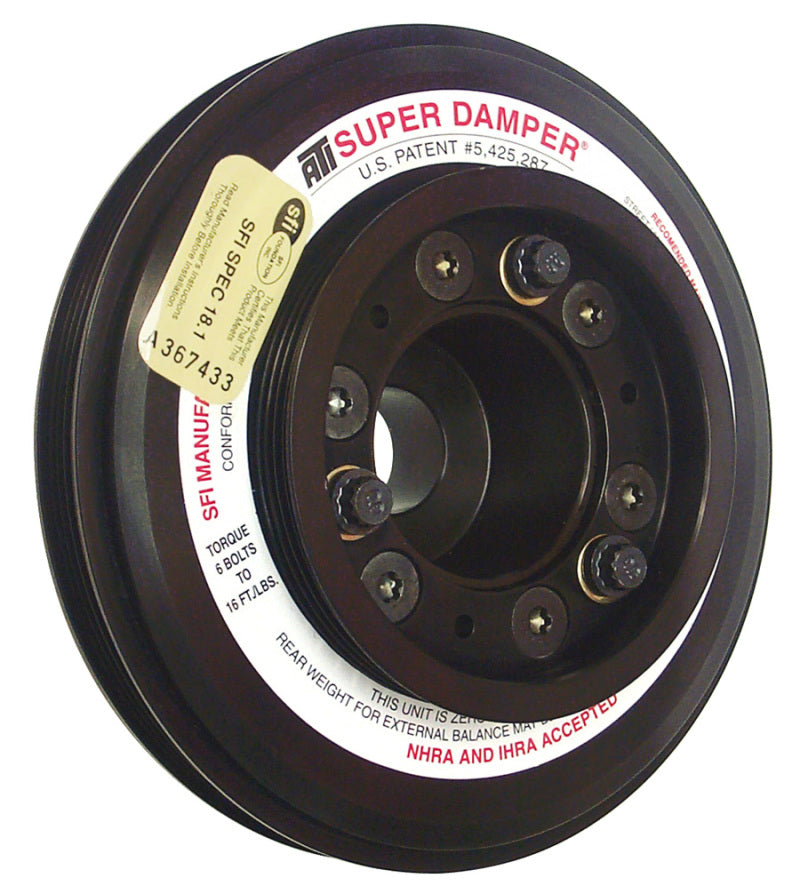 ATI Damper - 7.45in - Alum - (3) 4 Grv - Nissan RB26 R32 - 1000 HP - 2 Ring - 1Pc - awdtuningtx