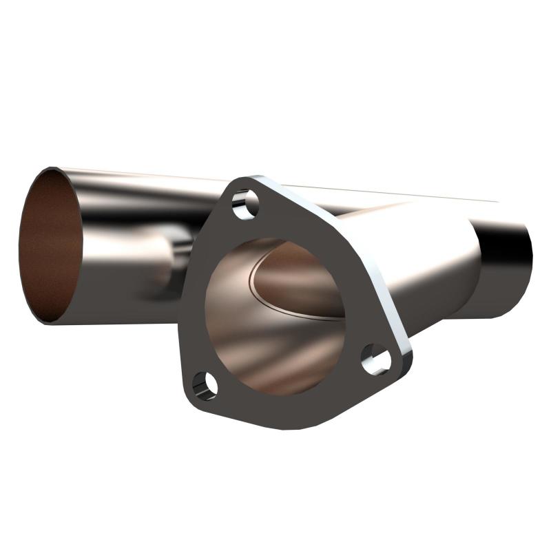 QTP 2.5in Weld-On QTEC Exhaust Cutout Y-Pipe - awdtuningtx