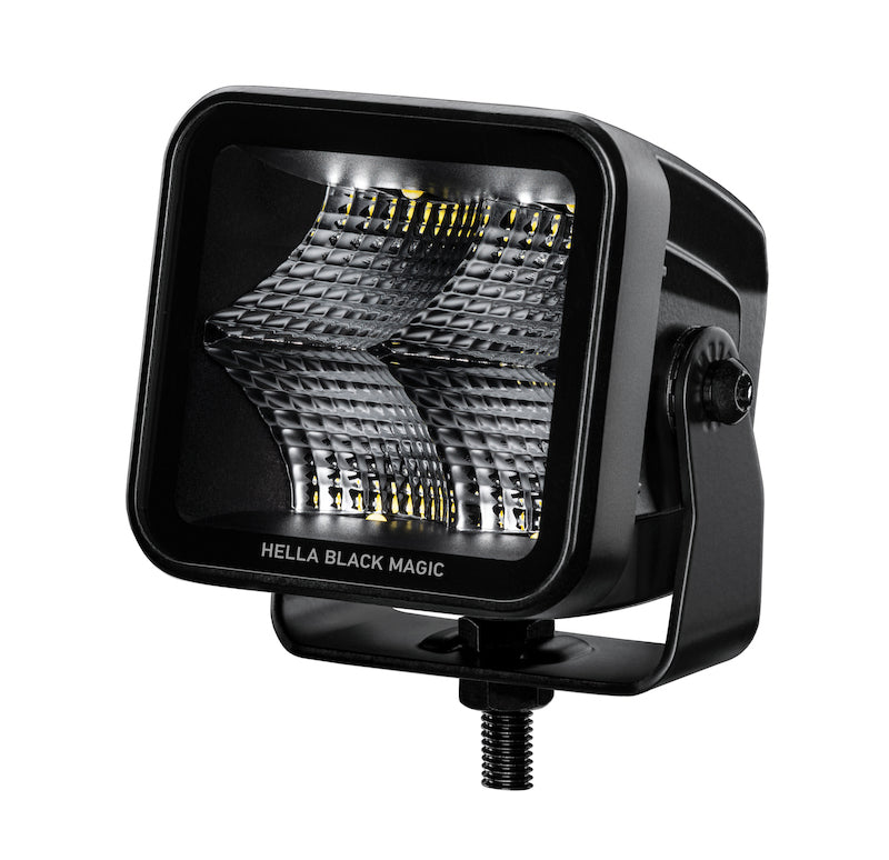 Hella Universal Black Magic 3.2in L.E.D. Cube Kit - Flood Beam (Short Range) - awdtuningtx
