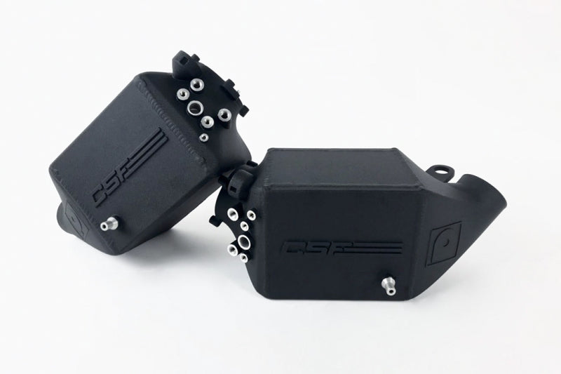 CSF 12-16 BMW M5 (F10) / 12-18 BMW M6 (F06/F12/F13) Twin Charge-Air-Cooler Set - Crinkle Black - awdtuningtx