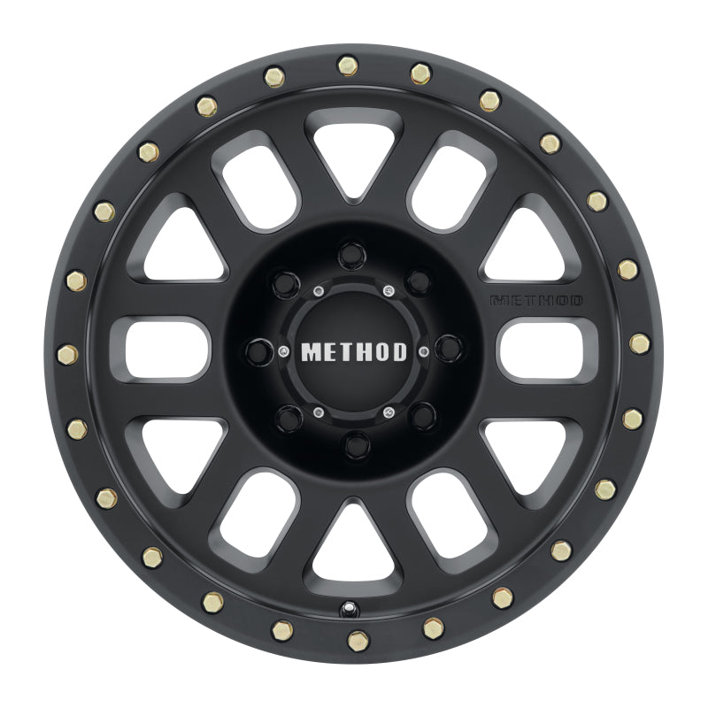 Method MR309 Grid 18x9 +18mm Offset 8x180 130.81mm CB Matte Black Wheel - awdtuningtx