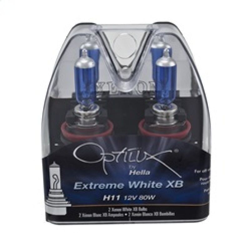 Hella Optilux XB Extreme Type H11 12V 80W Blue Bulbs - Pair - awdtuningtx