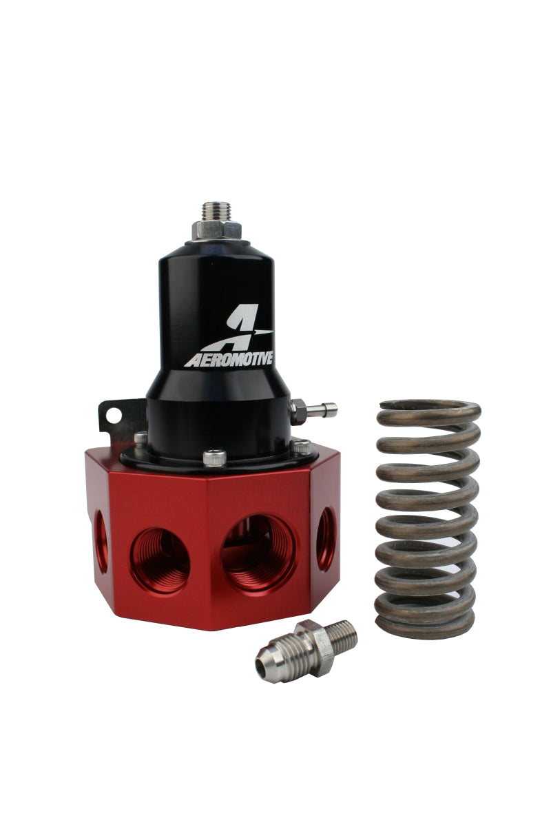 Aeromotive Regulator - 30-120 PSI - .500 Valve - 4x AN-08 and AN-10 inlets / AN-10 Bypass - awdtuningtx