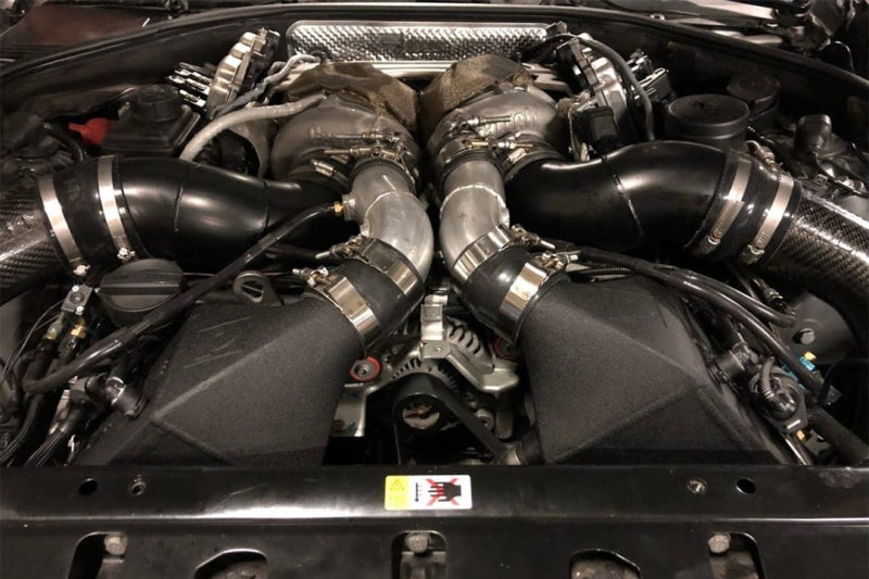 CSF 12-16 BMW M5 (F10) / 12-18 BMW M6 (F06/F12/F13) Twin Charge-Air-Cooler Set - Crinkle Black - awdtuningtx