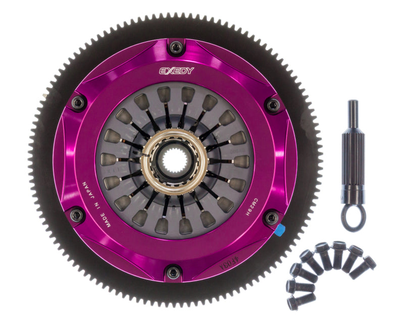 Exedy 2004-2014 Subaru Impreza WRX STI H4 Hyper Twin Cerametallic Clutch Sprung Center Disc Pull - awdtuningtx