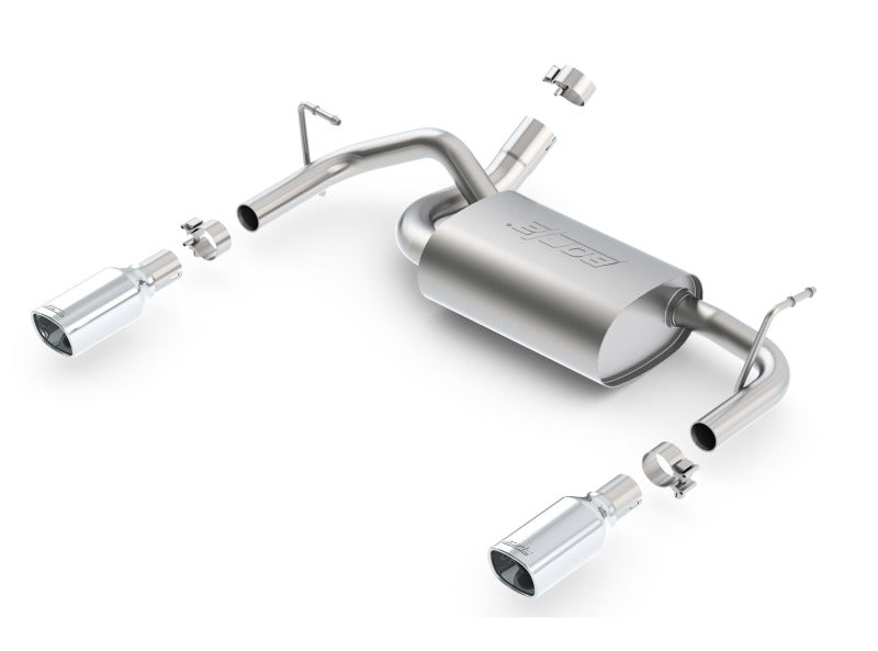 Borla 12-16 Jeep Wrangler 3.6L AT/MT 4WD Single Split Rr Exit Touring Exhaust (rear section only) - awdtuningtx