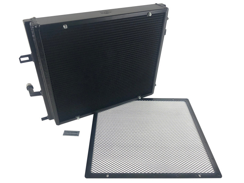 CSF BMW B58/B48 Front Mount Triple-Pass Heat Exchanger w/Rock Guard - Black - awdtuningtx