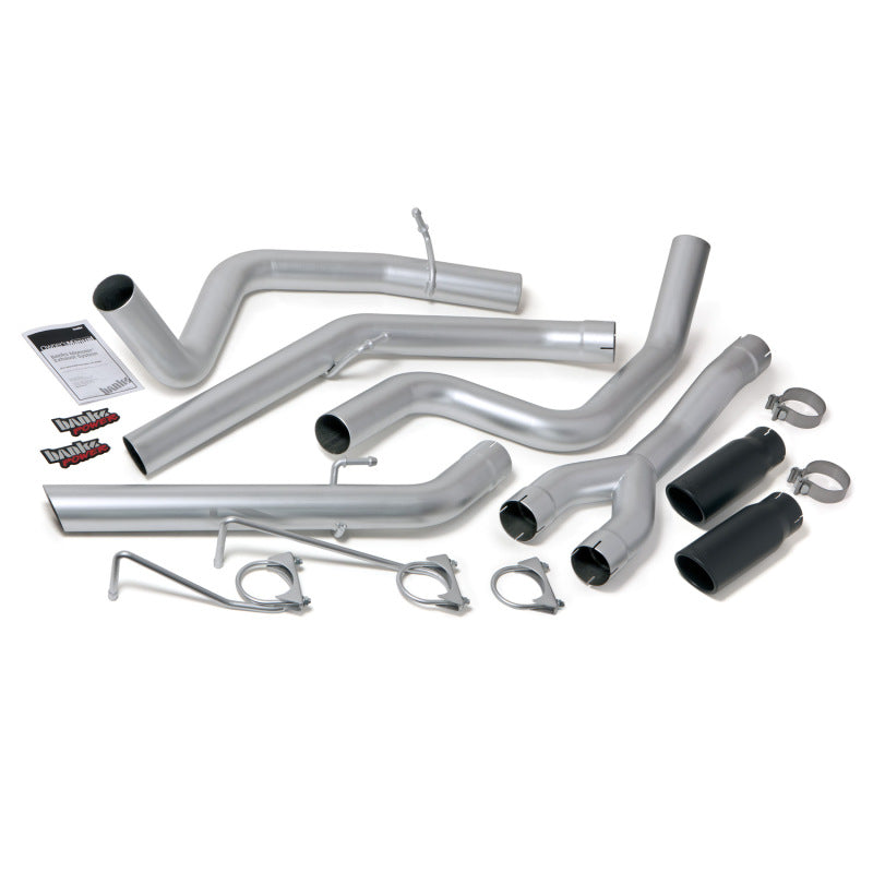 Banks Power 14-15 Dodge Ram 1500 3.0L Diesel Monster Exhaust System - SS Dual Exhaust w/ Black Tips - awdtuningtx