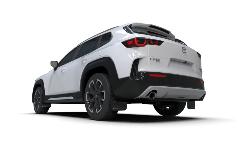 Rally Armor - 2024 Mazda CX-50 Black UR Mud Flap W/Red Logo (Will Not Fit CX-5) - awdtuningtx