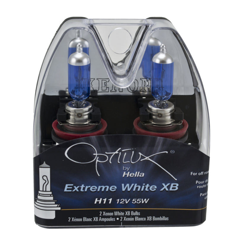 Hella H11 12V 55W Xenon White XB Bulb (Pair) - awdtuningtx