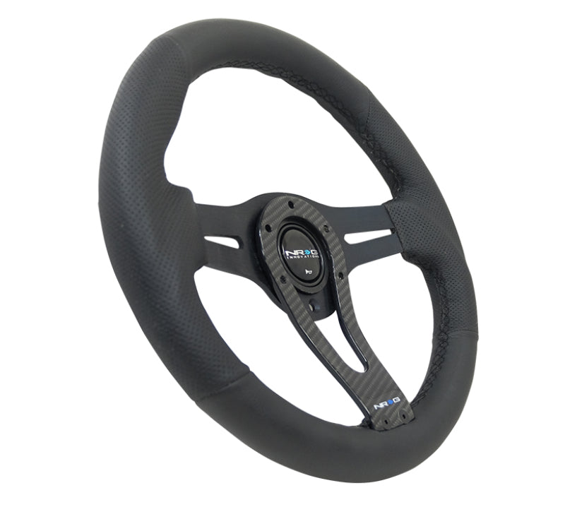 NRG Reinforced Steering Wheel (320mm) w/Carbon Center Spoke - awdtuningtx
