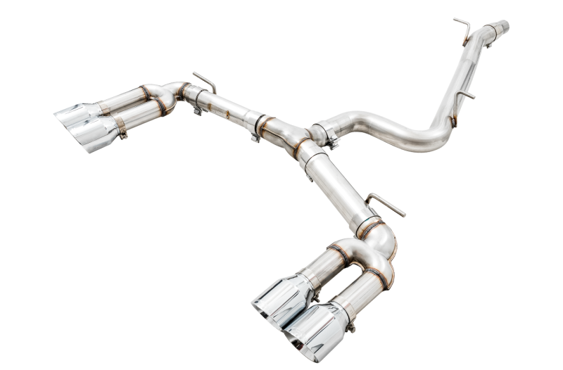 AWE Tuning Audi 8V S3 Track Edition Exhaust w/Chrome Silver Tips 102mm - awdtuningtx