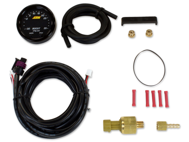 AEM X-Series Boost Pressure -30inHg 60psi Gauge Kit - awdtuningtx