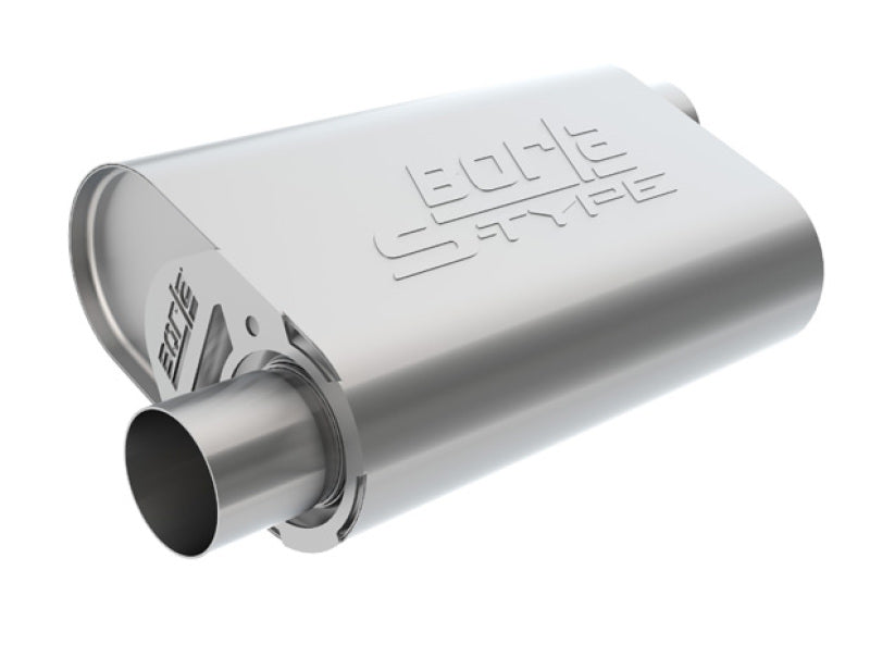 Borla CrateMuffler LS3 S-Type 2.50in Offset/Offset 14inx4.35inx9in Oval Muffler - awdtuningtx