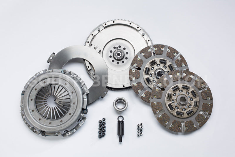 South Bend Clutch 99-03.5 Ford 7.3 Powerstroke ZF-6 Street Dual Disc Organic Clutch Kit - awdtuningtx