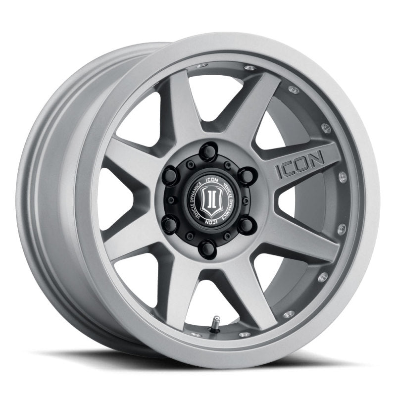 ICON Rebound Pro 17x8.5 6x5.5 0mm Offset 4.75in BS 106.1mm Bore Titanium Wheel - awdtuningtx