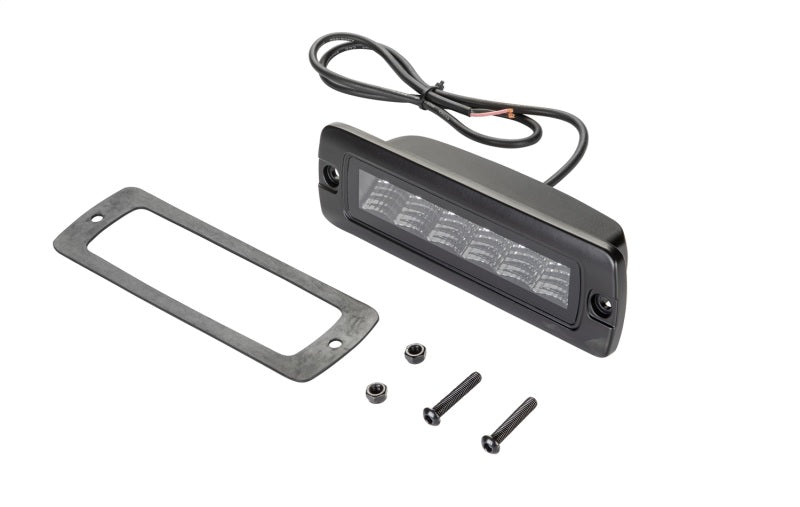Hella Universal Black Magic 6 L.E.D. Flush Mount Mini Light Bar - Flood Beam - awdtuningtx