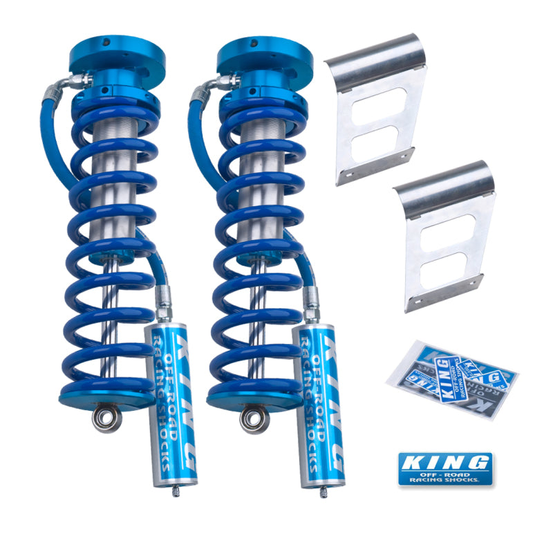 King Shocks 2005+ Ford F-250/F-350 4WD Front 2.5 Dia Remote Reservoir Coilover Conversion (Pair) - awdtuningtx