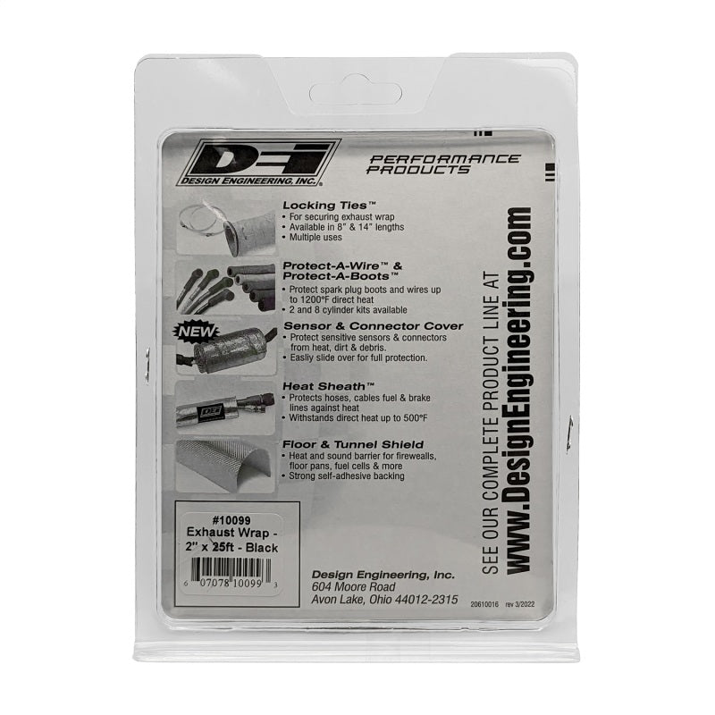 DEI Exhaust Wrap 2in x 25ft - Black - awdtuningtx