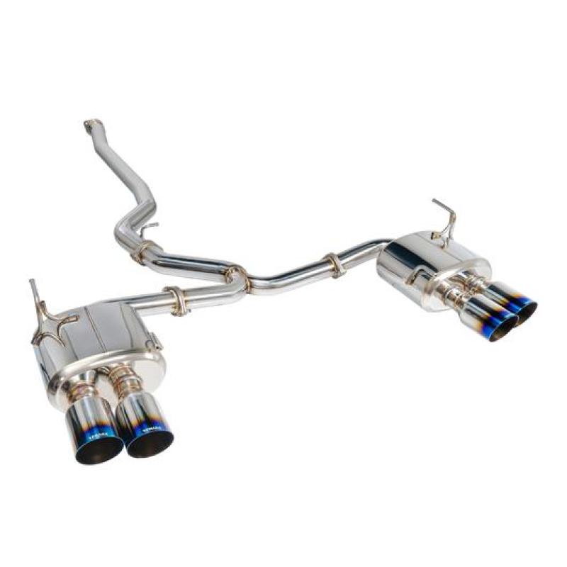 Remark 2015+ Subaru WRX/STi 4in Quad Cat-Back Exhaust Titanium Stainless Non-Resonated - awdtuningtx