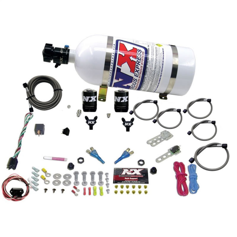 Nitrous Express 03-18 Nissan 350Z/370Z Dual Nozzle (35-150HP) w/10lb Bottle - awdtuningtx