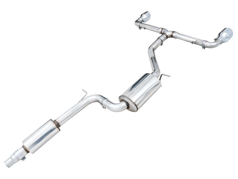 AWE 2022 VW GTI MK8 Touring Edition Exhaust - Chrome Silver Tips - awdtuningtx