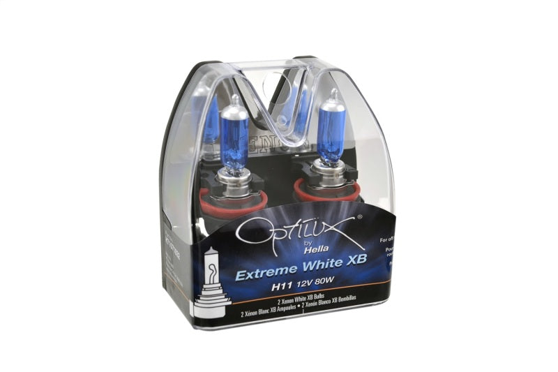Hella Optilux XB Extreme Type H11 12V 80W Blue Bulbs - Pair - awdtuningtx