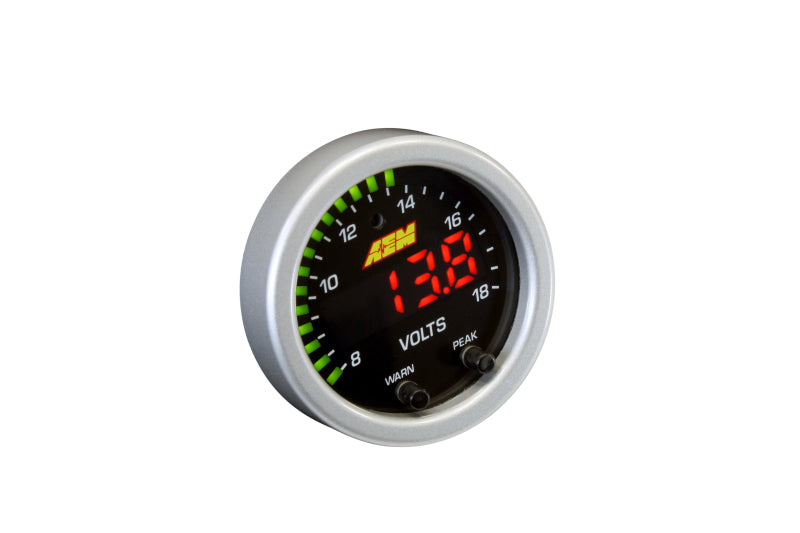 AEM X-Series 8-18V Volt Gauge - awdtuningtx
