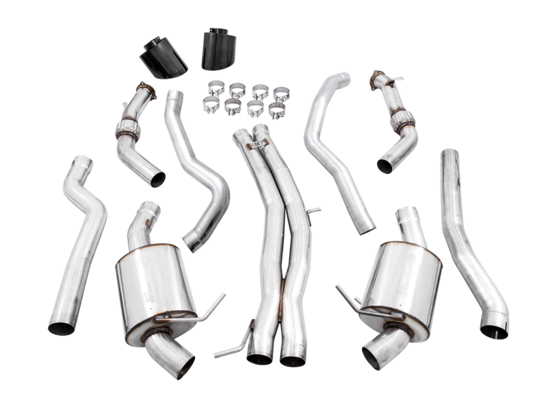 AWE Tuning Audi B9 RS 5 Sportback Touring Edition Exhaust-Non Resonated- Diamond Black RS Style Tips - awdtuningtx