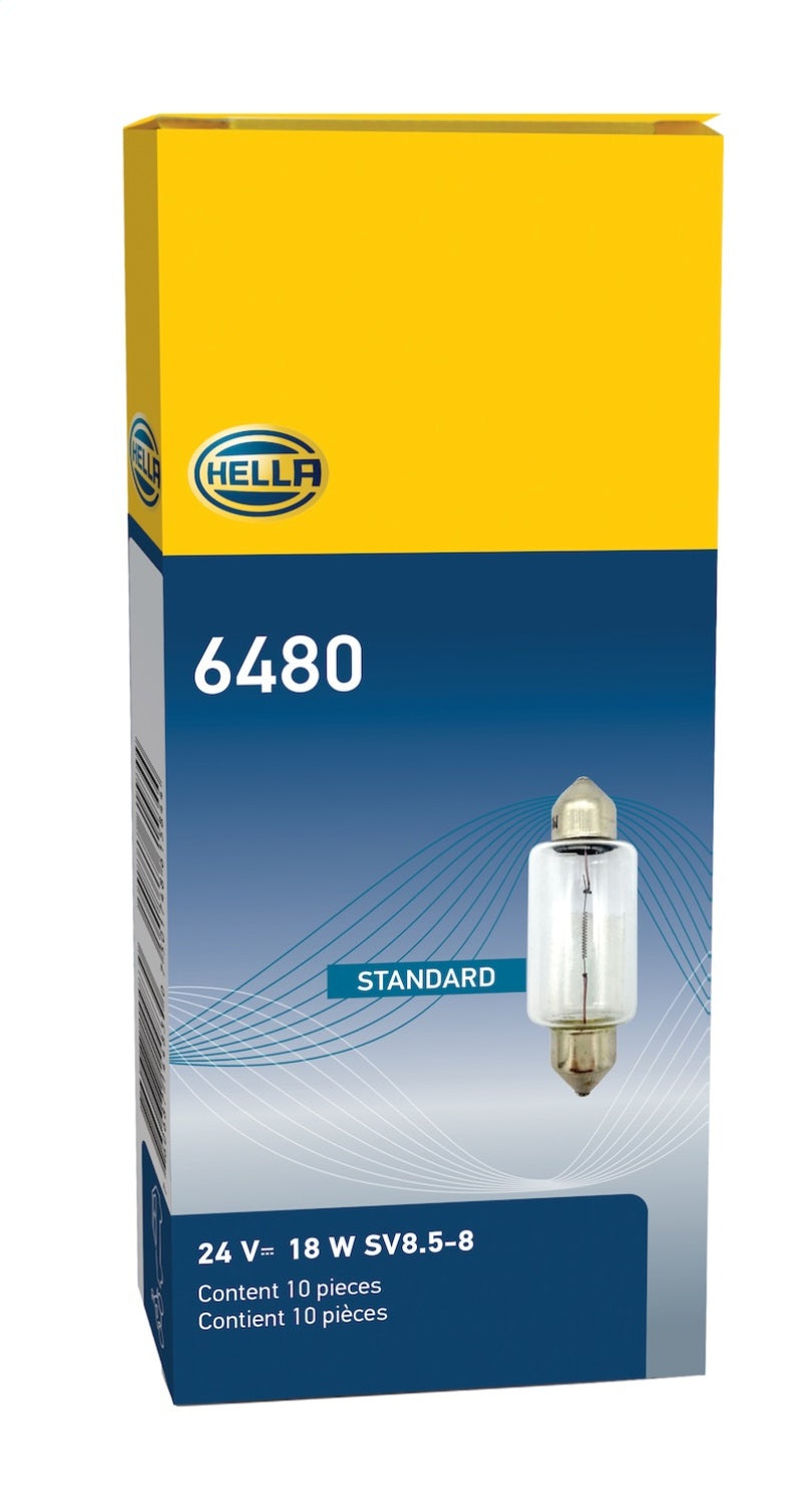 Hella Bulb 6480 24V 18W SV8.5-8 T4.625 15x43mm - awdtuningtx