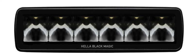 Hella Universal Black Magic 6 L.E.D. Mini Light Bar - Spot Beam - awdtuningtx