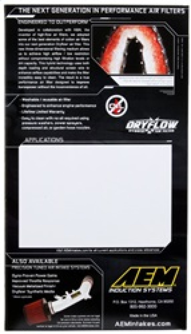 AEM Dryflow Air Filter for 07-16 Audi A4 1.8L TFSI - awdtuningtx