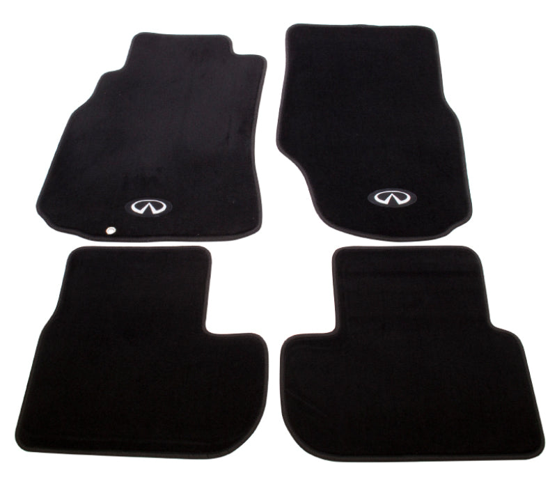 NRG Floor Mats - 03-06 G35 (Infiniti Emblem Logo) - 4pc. - awdtuningtx